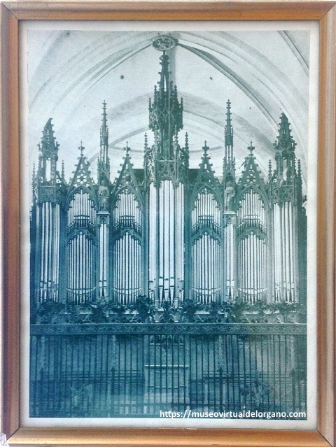 Órgano “Merklin-Schütze” Catedral de Murcia. Fachada principal del Órgano, ca. 1920