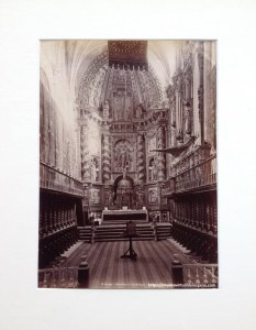 Coro y órgano Monasterio de Las Huelgas (Burgos). Foto Levy, c.a. 1888