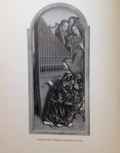 Ángeles del altar de Gante. Bruder van Eyck. Die Musik in FunfJahrhunderten, 1922