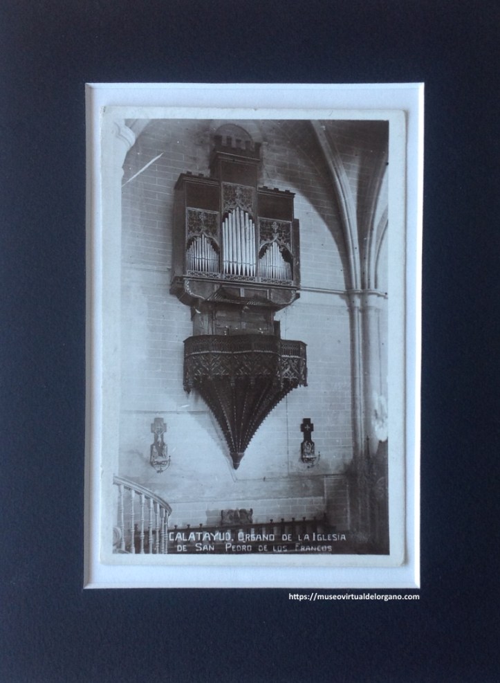 Órgano de la Iglesia de San Pedro de los Francos, Calatayud, ca. 1950