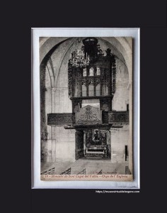 Órgano del Monasterio de Sant Cugat del Vallés. Fotógrafo L. Roisin, Barcelona.,c.a. 1910