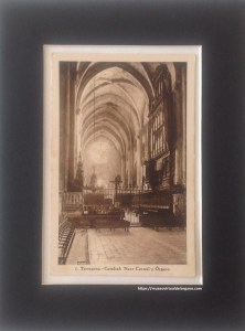 Órgano de la Catedral de Tarragona. Huecograbado Mumbrú, Barcelona., c.a. 1930