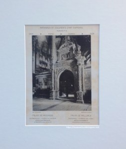 Órgano de la Catedral de Palma de Mallorca, vista desde la puerta del coro. Foto de Sellarés. Fototipia en Materiaux et documents d´art espagnol. Editor Parera, 1911