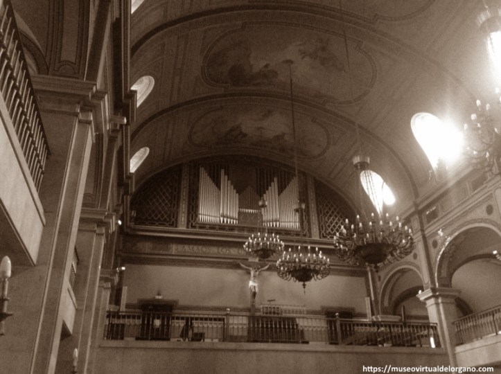 Vista Órgano Aeolian Parroquia de San Cristóbal y San Rafael, Madrid