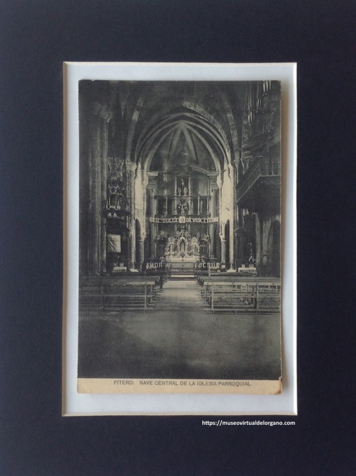 Órgano Iglesia parroquial de Fitero. Navarra. Fototipia Hauser y Menet, Madrid, ca. 1910