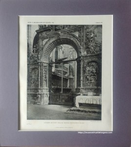 Órgano Liborna Echevarría de la Catedral de León. ARTE Y DECORACION EN ESPAÑA / V. Casells Moncanut, Editor. Barcelona. Fotografía Vinoc, 1924