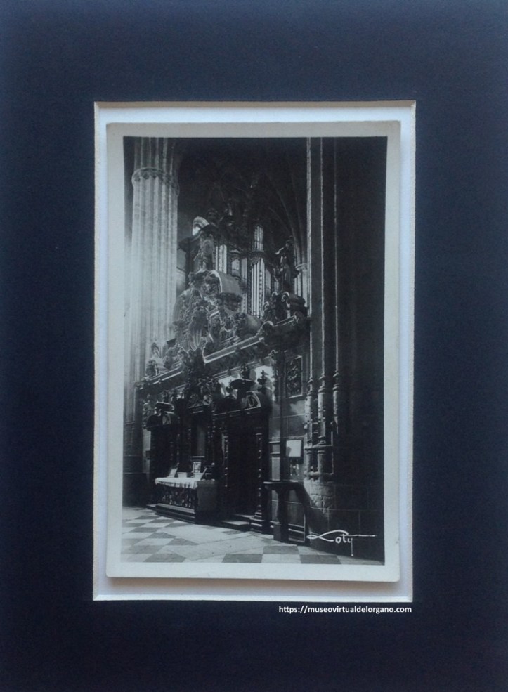 Órgano y trascoro, Iglesia de Santa María, Arcos de la Frontera. Cádiz. Colecciones Loty. Palomeque, Madrid, ca. 1930