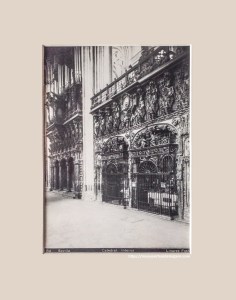 Órgano Aquilino Amezua de la Catedral de Sevilla. Vista parcial. Fotografía Linares, [Abelardo], c.a 1920