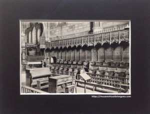 Órgano y coro del Real Monasterio de Santo Tomás, Ávila. Heliotipia Artística Española, c.a. 1950