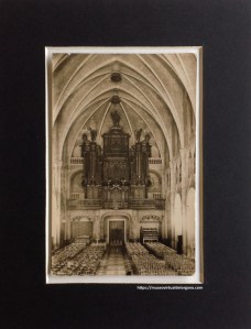 Órgano monumental de la Iglesia de Santa María. Mahón. Editorial Fotográfica, Barcelona, c.a. 1910