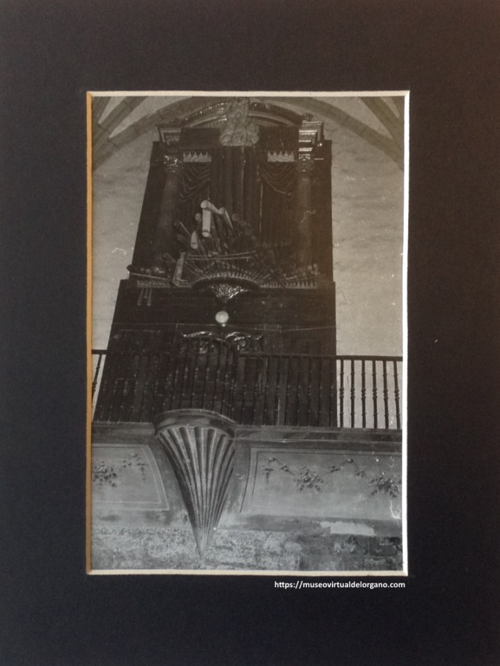 Órgano de Fr. Ignacio Bermeo, Iglesia Parroquial de Nuestra Señora de Aliende, Quintanilla San García, Burgos, ca. 1950