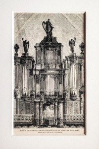 Órgano monumental de la Iglesia de Santa María. Mahón. La Ilustración Española y Americana, 1877