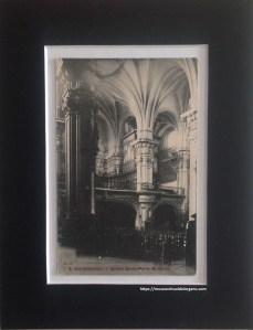 Órgano Basílica Santa María del Coro. San Sebastián. Fotógrafo L.S.,c.a. 1910