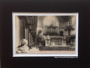 Órgano Aquilino Amezua, Palacio de Bellas Artes de Barcelona. Fotógrafo L. Roisin, c.a. 1910