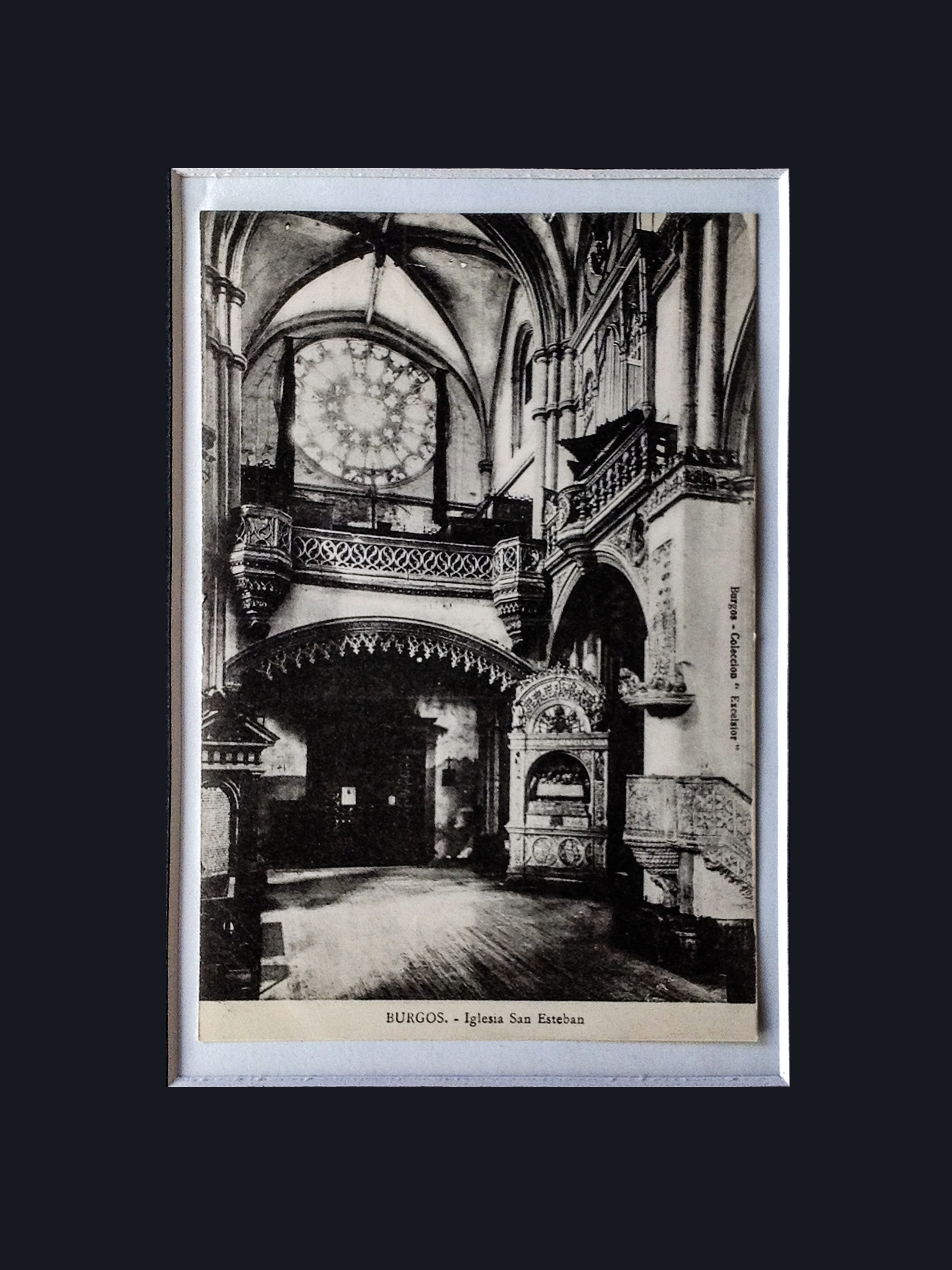 Órgano de la Iglesia de San Esteban. Burgos. Colección Excelsior. Unión Postal Internacional, c.a.1910