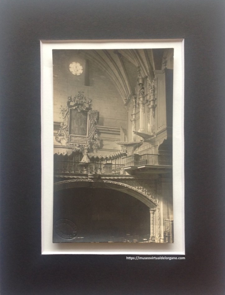 Órgano de Santa María de Durango, Vizcaya. Foto Germán. Durango, ca. 1925