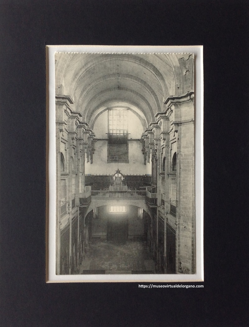 Órgano Iglesia Conventual de San Francisco, Santiago de Compostela. Fototipia Hauser y Menet, c.a 1920