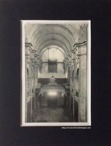 Órgano Iglesia Conventual de San Francisco, Santiago de Compostela. Fototipia Hauser y Menet, c.a 1920