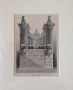 Órgano de la Iglesia del Buen Suceso, Madrid. La Ilustración Española y Americana, 1880