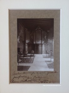 Salón homenaje a mis queridos profesores, fachada del órgano, Casal Balaguer, José Balaguer, Palma de Mallorca, 1932