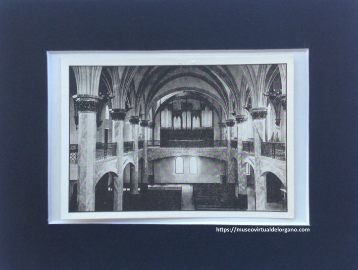 Órgano Juan Dourte del Seminario diocesano de Vitoria. Ed. Fuertes y Marquínez. Vitoria, ca. 1930
