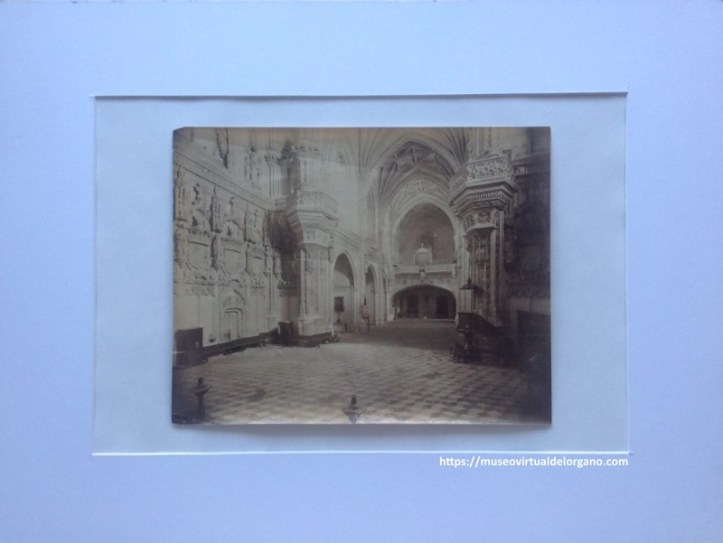 Órgano del Monasterio de San Juan de los Reyes. Albumina Fotógrafo Albert Hautecoeur. Maison Martinet, ca. 1920