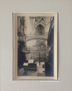 Órgano de la Catedral de Palencia. Foto Loty, prueba fotográfica, ca. 1930