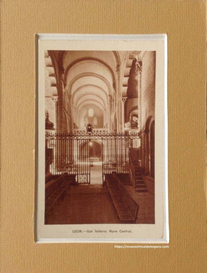 Órgano Aquilino Amezua de San Isidoro. León. Edición Hijos de Lozano. F. Mesas. Huecograbado Rivadeneyra, S.A., ca. 1930