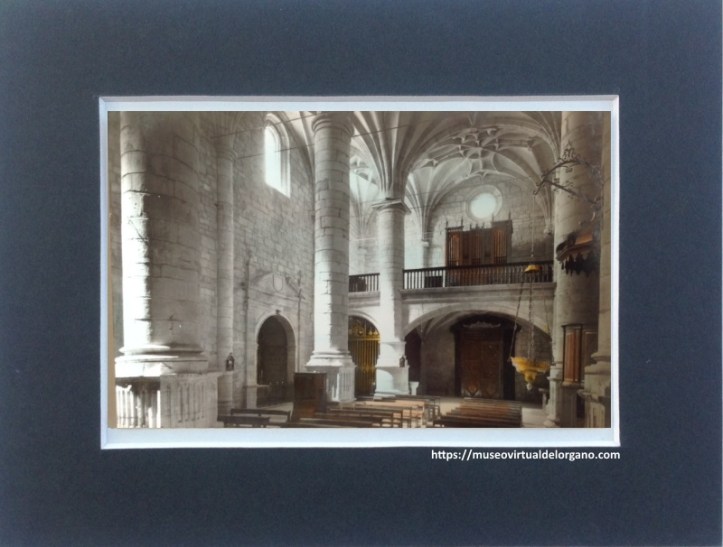 Órgano Eleizgaray, Iglesia de Santa María, Ariza. Zaragoza. [Ariza. Interior de la Iglesia de Santa María] Ediciones Sicilia, Zaragoza, ca. 1950