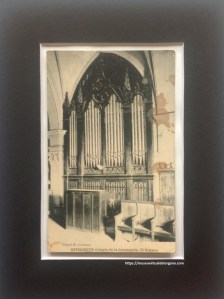 Órgano Albert Randeynes y Pedro Palop, Colegio de la Concepción, Onteniente. Valencia. Cliché E. Cardona. Fototipia Hauser y Menet, Madrid, ca. 1910