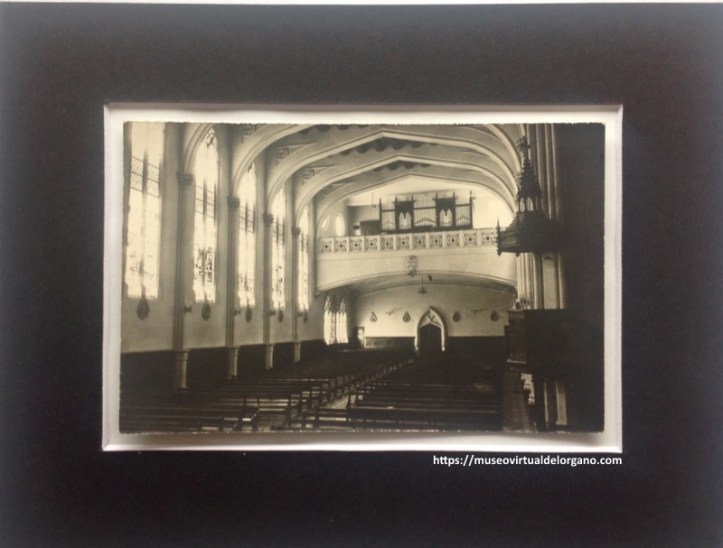 Órgano del Colegio de Santa María, Vitoria. Álava. Imp. Gráficas Victoria, ca. 1950