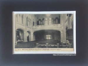 Órgano de la capilla del Instituto Católico de Artes e Industrias, Madrid, ca. 1910