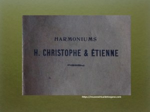Catálogo de Harmoniums H. Christophe & Étienne, A. Chaperon, Succ., París, ca. 1889