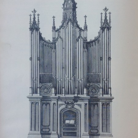 A Gothic Organ, from Chippendale Drawings n. CVI. Chippendale, Thomas, The gentleman and cabinet-maker's director, a facsimile of the 1762 edition, 3d, John Tiranti LTD. Architectural Publishers and Bookshellers, Thottenham Court Road, W1 , London, 1939