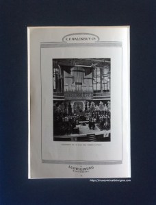 Órgano E. F. Walcker del Gran Salón de Conciertos del Orfeón Catalán. Palacio de la Música Catalana. Barcelona. [Opus 1353 Barcelona Orfeo Catalá]. E. F. Walcker y Cie., de Ludwigsburg (Württemberg), Órganos de iglesias, conciertos y salones, Agustín Guarro, Barcelona, 1922