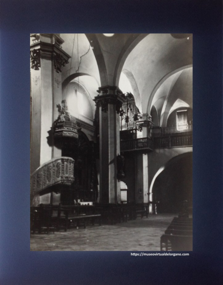 Órgano Francisco Turull,hijo. Iglesia de Ntra. Sra. de la Asunción, Oliete. Teruel, ca.1924