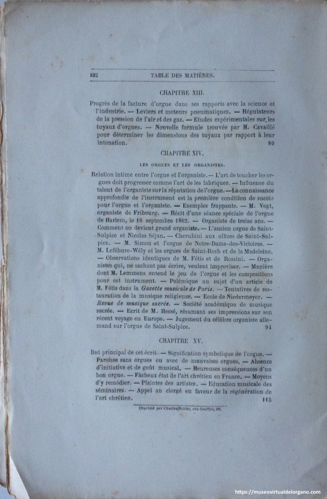 Lamazou, P., Étude sur l'orgue monumental de Saint-Sulpice et la facture d'orgue moderne, E. Repos, Paris, 1863