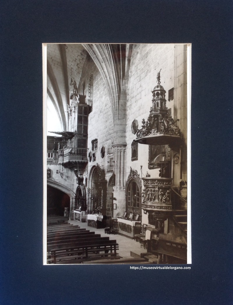 Órgano iglesia de Santa María La Mayor, Ledesma. Salamanca, Ediciones París, J. M. - Zaragoza, ca. 1950