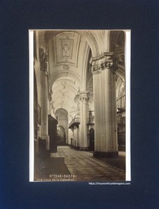 Órganos Catedral de Baeza, Jaén. Nº 7.546 - Baeza - Una nave de la Catedral, ca. 1920