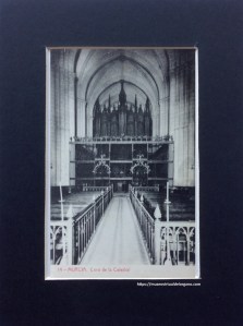 Fotografía Órgano “Merklin-Schütze” Catedral de Murcia, Edición Romero, Fototipia Thomas, Barcelona, ca. 1930