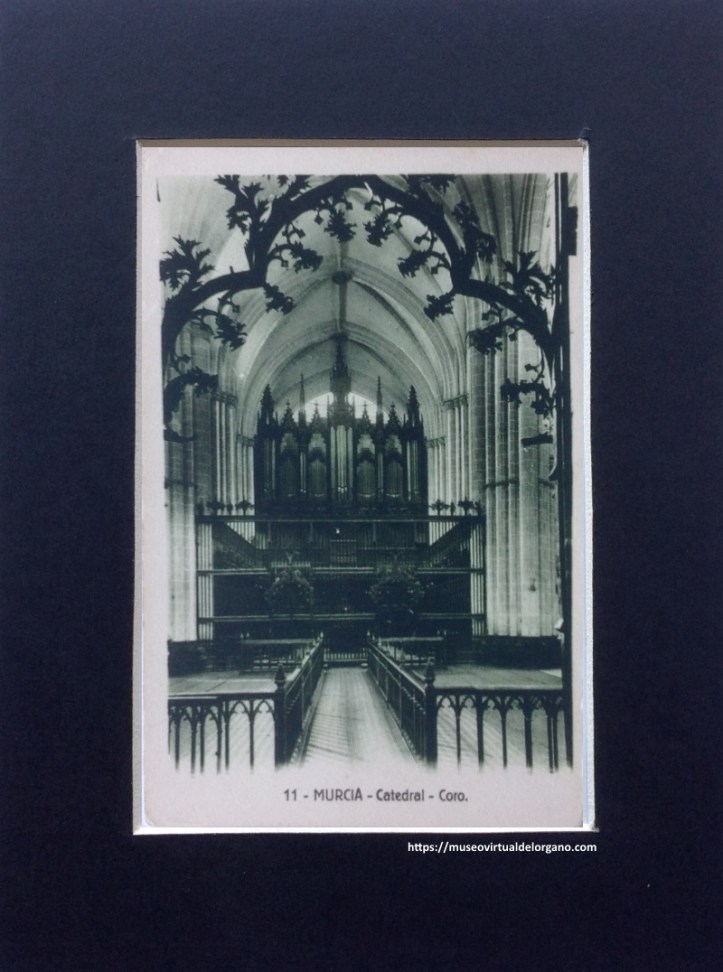 Fotografía Órgano “Merklin-Schütze” Catedral de Murcia, Edición Sucesores de Nogués, Murcia, ca. 1920