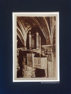 Órgano Gaietà Vilardebó, Santuario de Nuestra Señora del Vinyet, Sitges. Barcelona. Editada por Naipes Heraclio Fournier S.A., Vitoria, ca. 1920