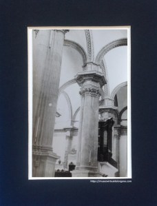 Órgano Matías Salanova, Colegiata de Santa María la Mayor de Huéscar. Granada, vista lateral desde el trascoro, ca. 1950