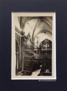 Órgano lado de la epístola, nave de San Blas, Catedral de Badajoz. Ediciones Arribas, Zaragoza, ca. 1950