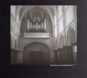 Órgano Cavaillé-Coll/Mutin iglesia del Monasterio de la Visitación de Santa María. Burgos. Cristal positivo estéreo. Fotógrafo Carlos de San Martín, ca. 1930