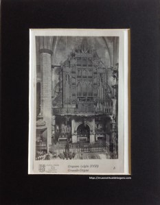 Órgano Jean-Pierre Cavaillé y Dominique Cavaillé-Coll, Basílica Santa María del Mar, Barcelona. Foto Arxiu Ricart, Ed. Tirajes fotográficos Oriol, Barcelona, ca. 1930