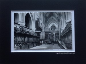 Interior del Coro y Órgano de Las Huelgas (Burgos). Ed. Patrimonio Nacional. Foto García Garrabella y Cía, Zaragoza, ca. 1950