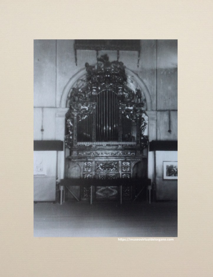Órgano iglesia del Convento de las Comendadoras de Santa Cruz [detalle]. Valladolid, ca. 1970