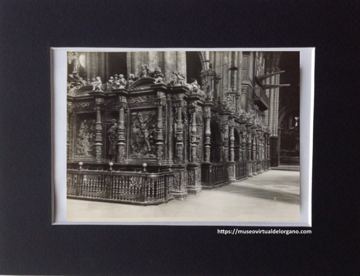 Órgano Catedral del Salvador (La Seo) de Zaragoza, vista desde el trascoro, ca. 1950