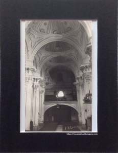 Órgano Francisco Ortega, iglesia de Nuestra Señora de la Asunción, Rueda. Valladolid. Foto S.B. Cacho, Rueda - Tordesillas, 1960